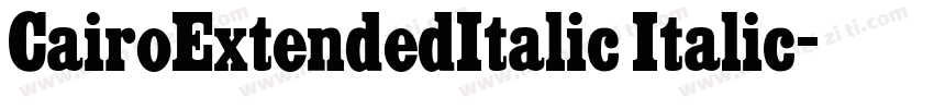 CairoExtendedItalic Italic字体转换